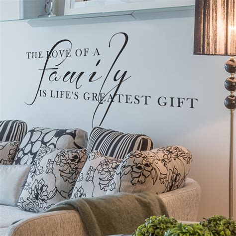 Living room styles range so our product selection ranges too! LOVE FAMILY GIFT Living Room Wall Art Decal Quote Words ...