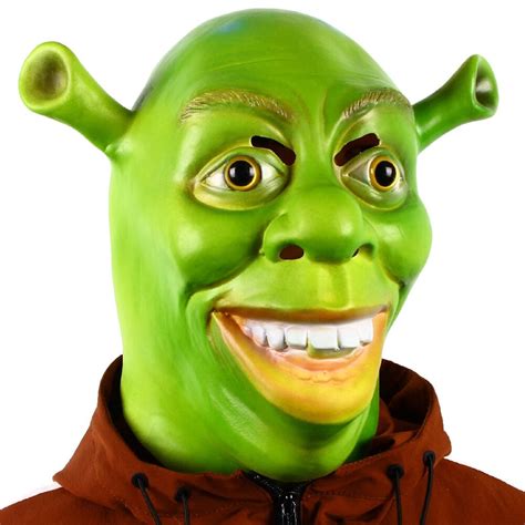 Party Mask Cosplay Realistic Latex Shrek Mask Halloween Masks Etsy