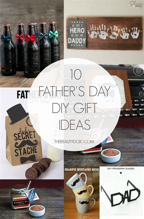 Get your kids involved with these easy crafts, meaningful cards, free printables, fun food and more unique ideas to make this father's day extra special. 10 Father's Day DIY Gift Ideas - The Beautydojo