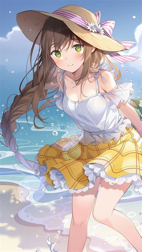 Beach Girl In 2020 Anime Art Beautiful Anime Art Girl Anime