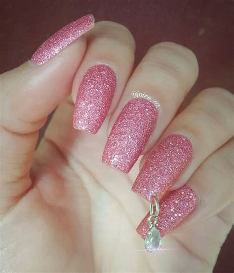 Glitter Nail Esmalte Avon Pink Crystal Unhas Unha Unhas Bonitas