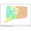 Connecticut 2022 Congressional Districts Wall Map by MapShop - The Map Shop