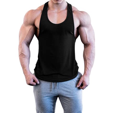 Aliexpress Com Buy Oa Men Solid Color Bodybuilding Stringer Gyms Tank