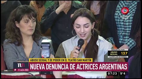 Colectivo De Actrices Argentinas Presentó Una Nueva Denuncia Por Acoso Sexual Youtube