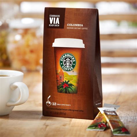 Approximately 40 servings per tin • convenient, high quality aluminium tin, hermetically sealed for maximum freshness • committed to 100% ethical coffee sourcing in partnership with conservation. Instant coffee from Starbucks VIA® Ready Brew Colombia ...