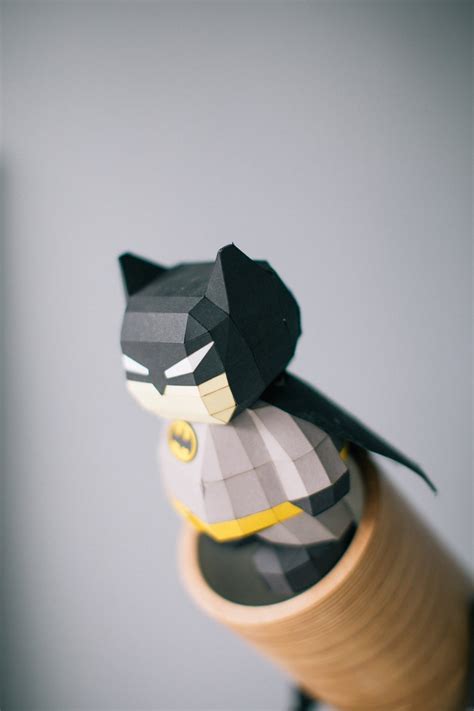 Papercraft Batman Paper Figure Superhero Papercraft In Kits Etsy