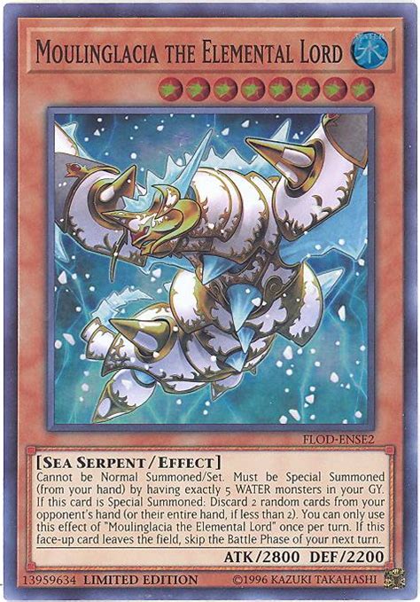 Yu Gi Oh Card Flod Ense2 Moulinglacia The Elemental Lord Super