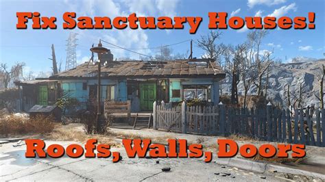 How to start hole in the wall. Fix Sanctuary Houses (Add Roofs, Walls & Doors): Fallout 4 Tips & Tricks Ep. 1 - YouTube