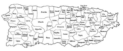 Mapa De Puerto Rico Con Los Pueblos