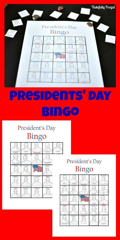 Presidents Day Bingo Tastefully Frugal