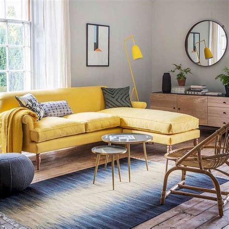75 Beautiful Yellow Sofa For Living Room Decor Ideas Beautiful