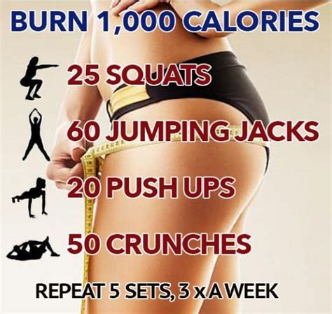 burn 1000 calories a day and lose a pound a week easy to do at home exercises burnfat