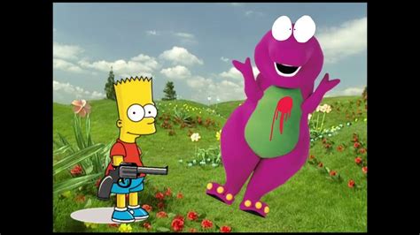 Bart Simpson Kills Barney The Dinosaur Youtube