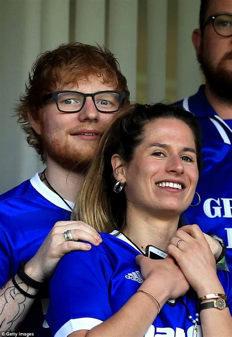 They then had their first date at taylor swift's fourth of july party. Ed Sheeran and fiancee Cherry Seaborn at football match ...