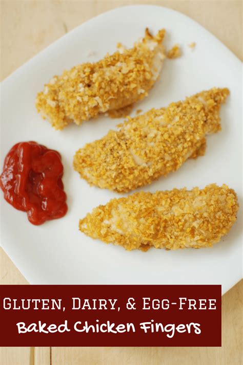 I think i'll use two egg whites instead of one egg though, because i think the lack of fat from the yolk might make the cookies more crunchy 🙂. Gluten Free, Dairy Free, Egg Free Chicken Fingers ...