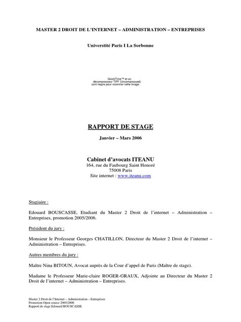 05 06 Bouscasse Edouard Rapport De Stage Pdf Avocat Informatique