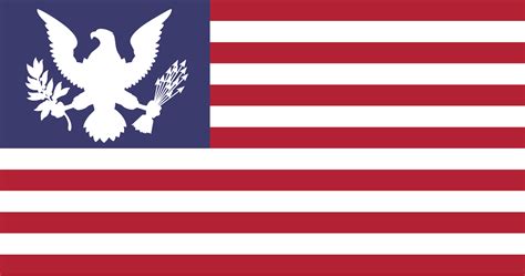 United States Flag But Instead Of Stars Its An American Eagle