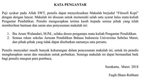 Contoh Kata Pengantar Makalah Yang Membantu Anda Membuat Karya Ilmiah