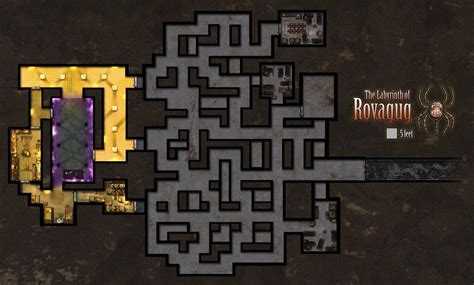 Labyrinth Of Rovagug By Hero339 On Deviantart Map Layout Dungeon