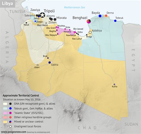 Libyas Political Realignment May 2016 Control Map And Timeline