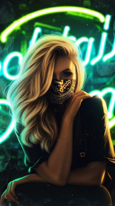 mask girl wallpapers top free mask girl backgrounds w
