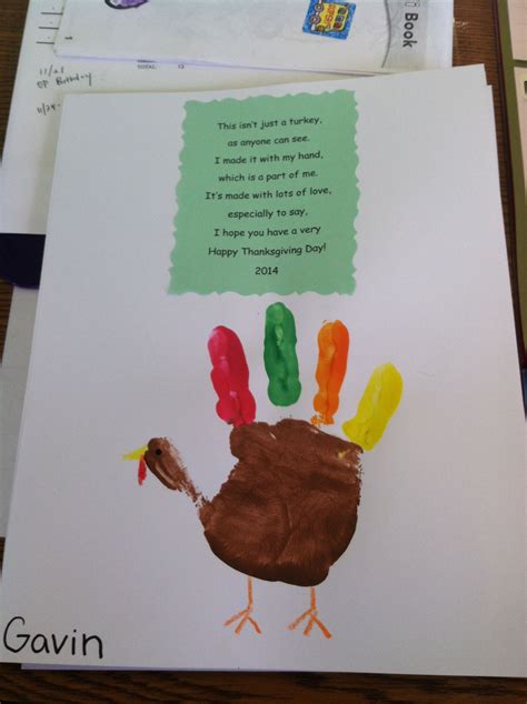 Thanksgiving Handprint Poem Printable