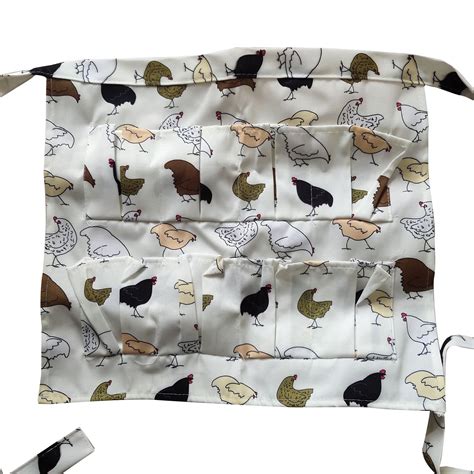 Chicken Eggs Apron With Pockets Apron For Fresh Eggs Collecting