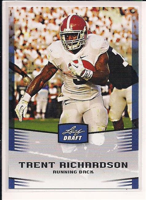 Trent Richardson Browns 2012 Leaf Draft Rc Blue Border