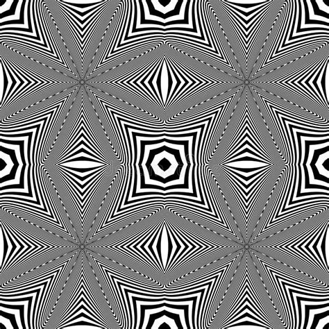 Seamless Geometric Op Art Pattern Lines Texture Stock Vector Illustration Of Contrast Modern