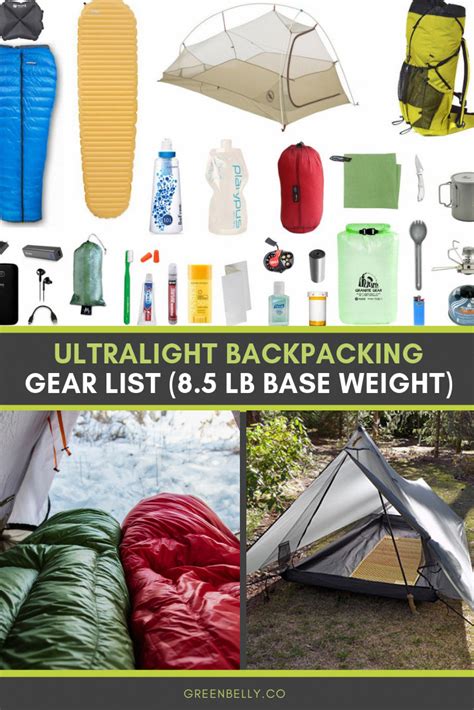 Ultralight Backpacking Gear List Appalachian Trail Iucn Water