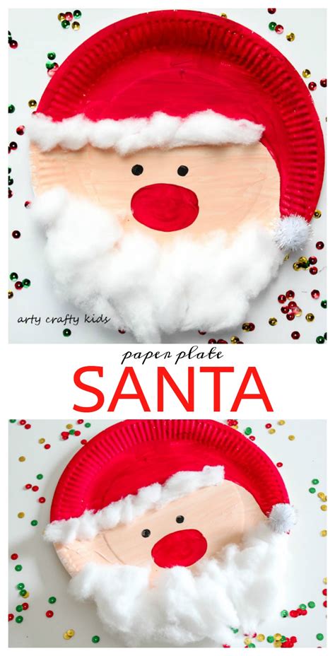 Paper Plate Santa Arty Crafty Kids