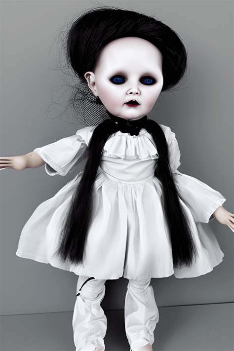 creepy spooky porcelain doll runway ml the popovy sisters · creative fabrica