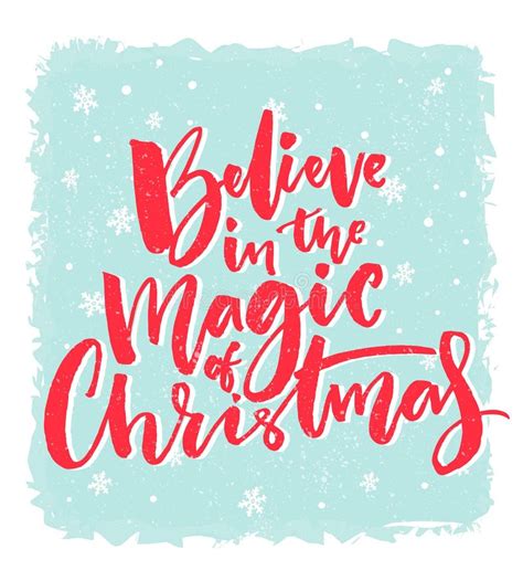 Christmas Card Design Believe In The Magic Of Christmas Inspirational
