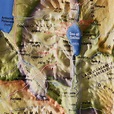 Raised-Relief 3D Map of the Holy Land in time of Jesus - Wall Hanging