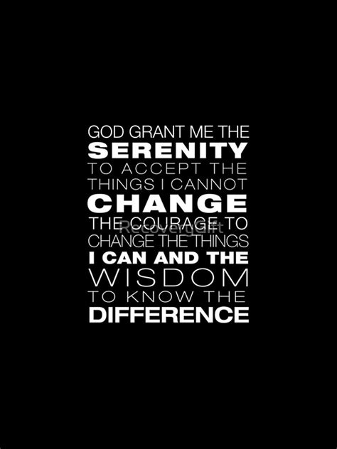 Serenity Prayer Black Background Iphone Case And Cover By