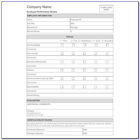 Self Evaluation Form Of Receptionist Free 56 Evaluation Forms In Pdf