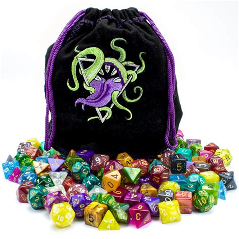 Bag Of Devouring 140 Polyhedral Dice In 20 Complete Sets Whizz Dice