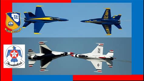 Operation America Strong The United States Air Force Thunderbirds And Us Navy Blue Angels To