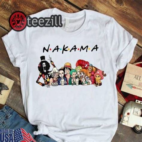 Nakama One Piece Friends Tv Show Shirt In 2022 Friends Tv Show Shirt