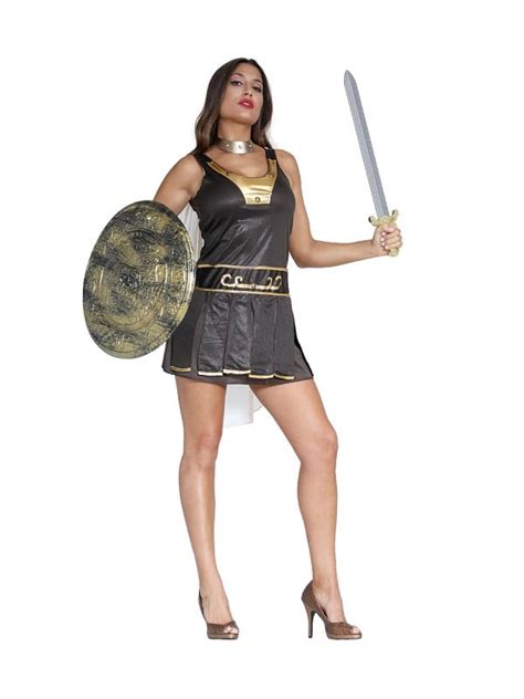 Lady Carnival Halloween Medieval Female Warrior Costume Ancient Greece