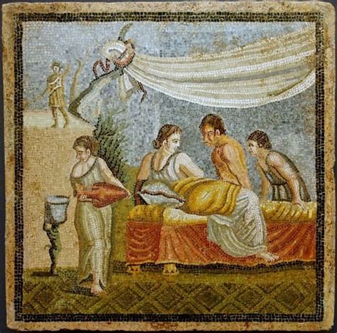 Mosaic From Centocelle Love Scene Roman 1st Century Ad Marble