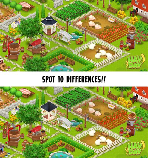 Hay Day Competition Spot The Differences Page 11