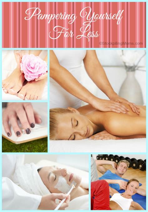 pampering yourself for less