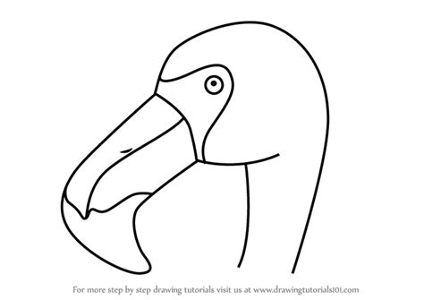 How To Draw A Flamingo Face For Kids Animal Faces For Kids Step By