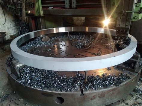 Heavy Flange Machining Job Work Aluminium Durga Engineering Works