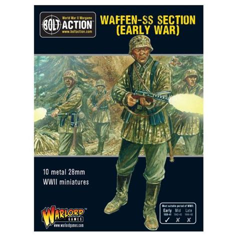 German Early War Waffen Ss Squad 1939 1942 28mm Wwii Warlord Games