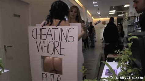 Cheating Slut Disgraced In Public