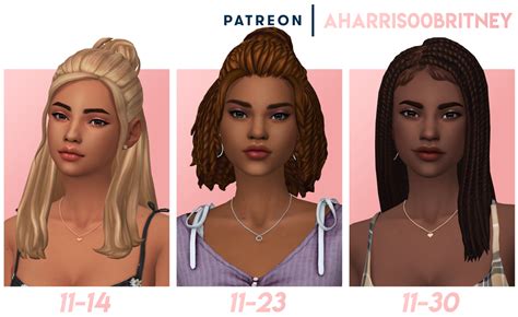 Aharris00britney These Hairs Are Now Available On Emily Cc Finds