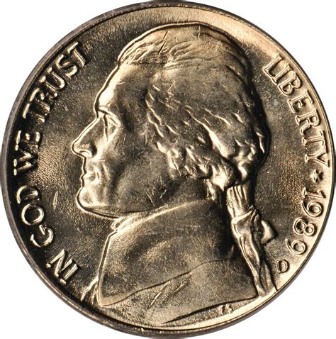 1989 D Jefferson Nickel Sell And Auction Modern Coins