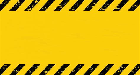 Premium Vector Black And Yellow Line Striped Caution Tape Blank